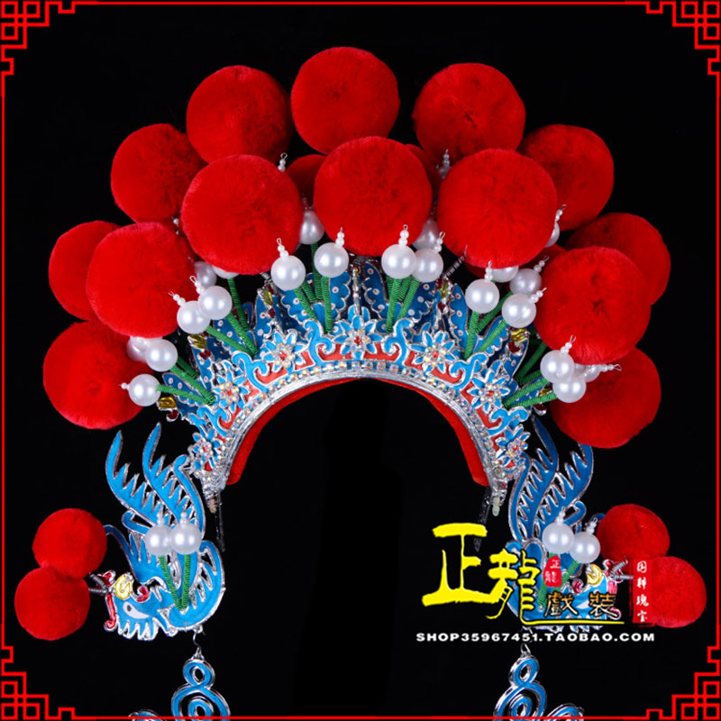 丰戏曲盔帽武旦穆桂英花木兰女将 中档七星帽