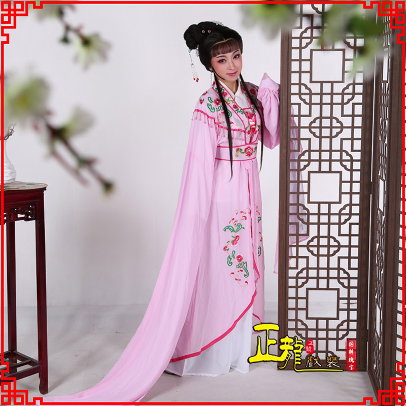 丰花旦黄梅戏服古装戏服水袖戏剧假云肩长披